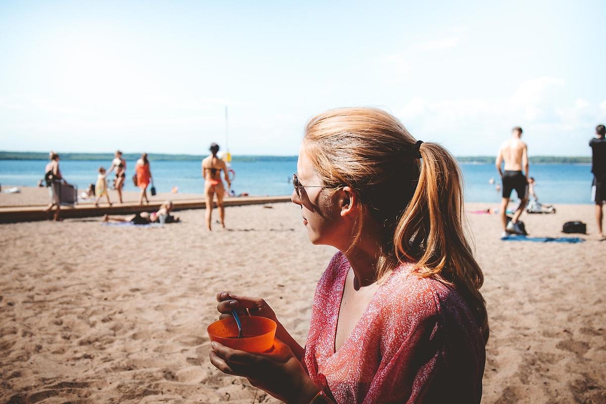 Stranden vid Gültzaudden 